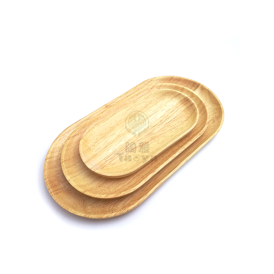 橡膠木盤-長條橢圓