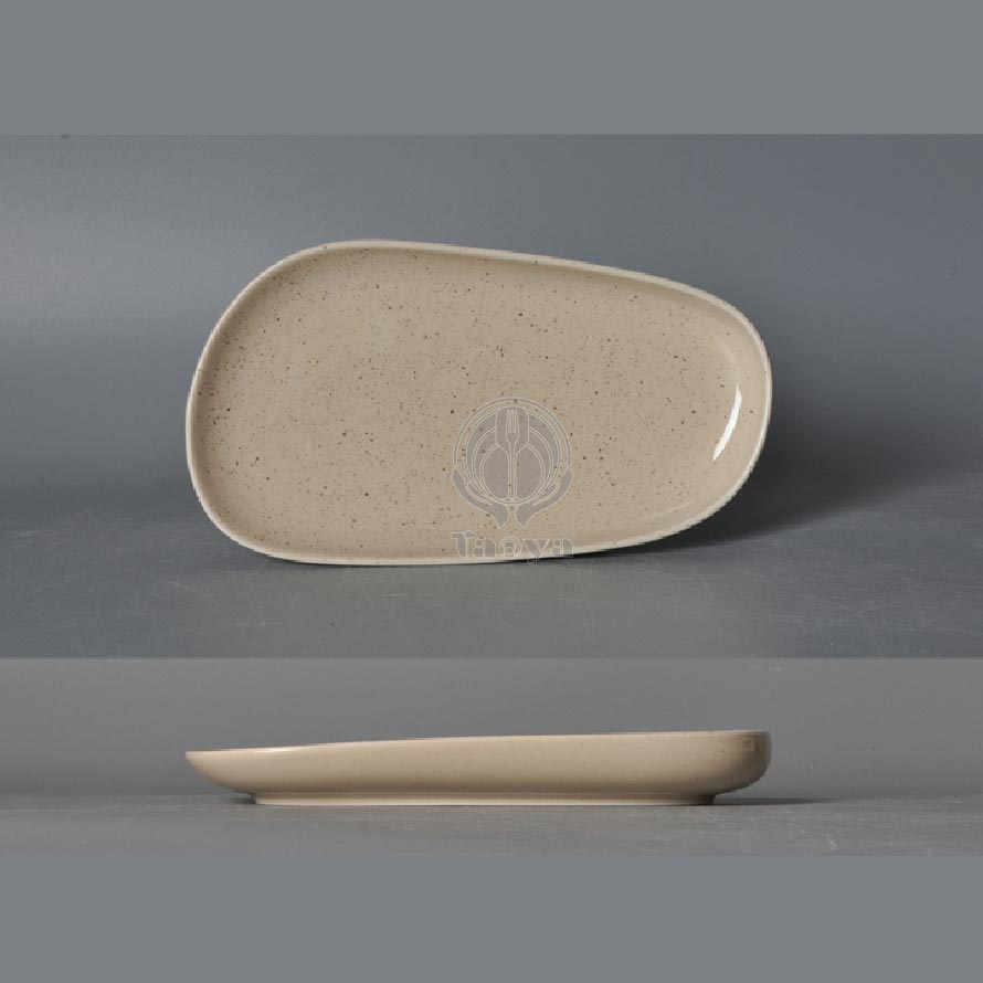 古朴10.6"靈石不規則盤|HAN-CHP11380-GP