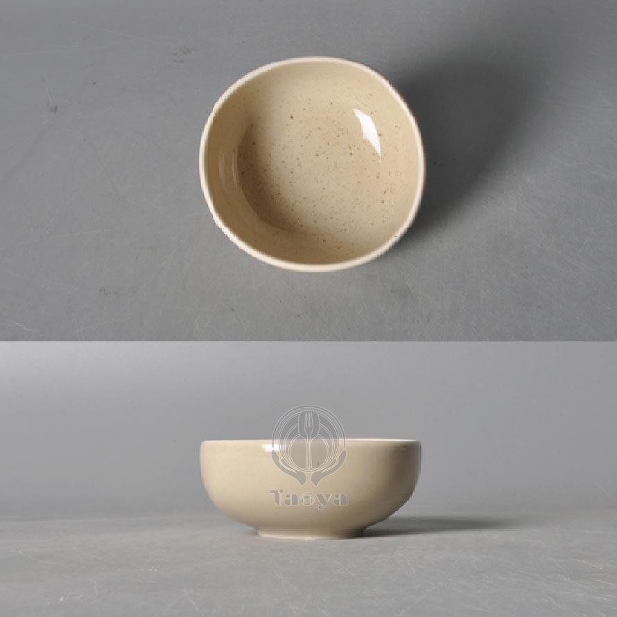 古朴4.5"靈石變形飯碗|HAN-CHB5654-GP