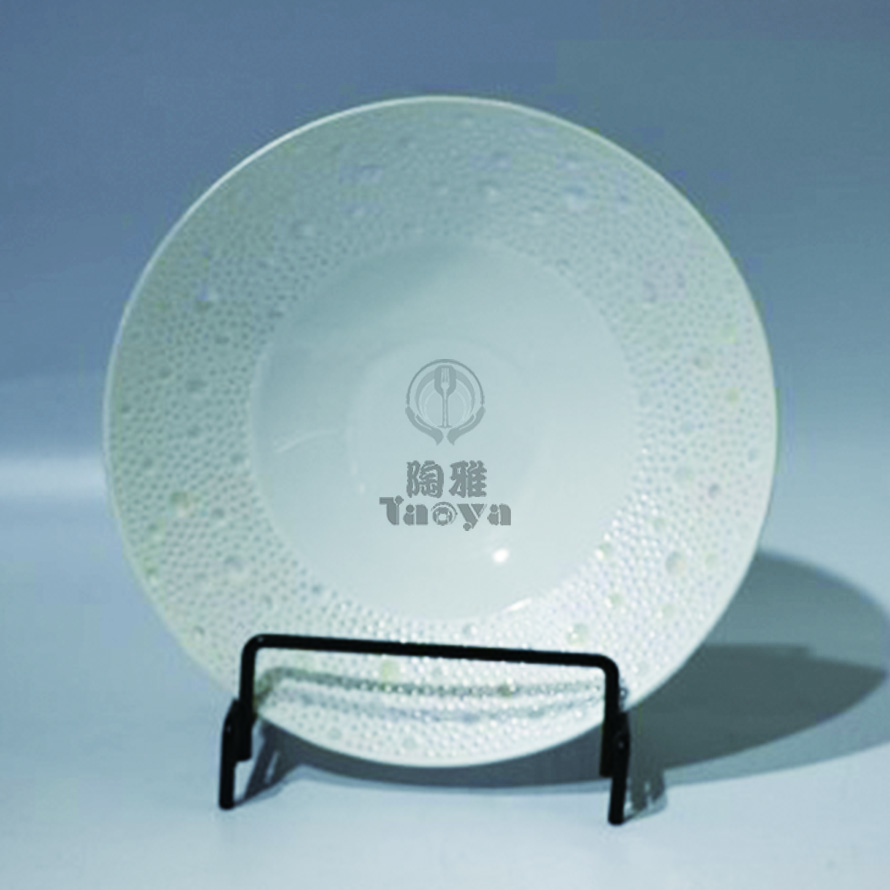 11.5"隕星圓浅碗-青白瓷素面(珠光)|HAO-HX-031-03-115