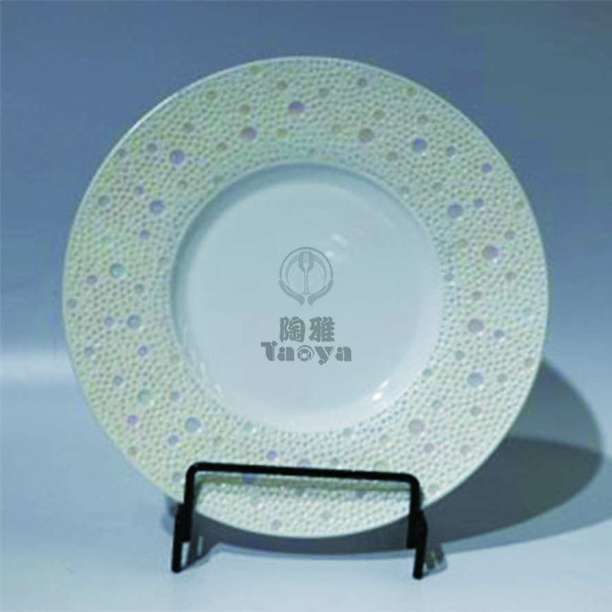 15"隕星椭圓盤-青白瓷素面(珠光)|HAO-HX-031-24-15