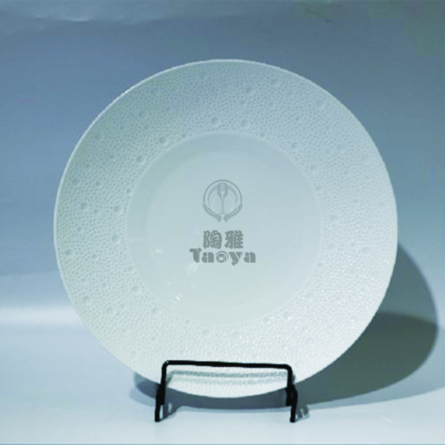 10.25"隕星保溫盤-青白瓷素面|HAO-HX-032-15-10