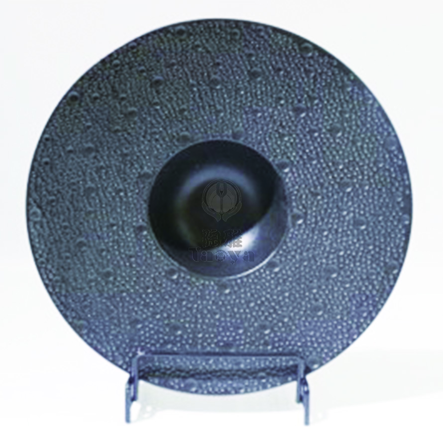 8.75"隕星寬邊碗-磨砂黑|HAO-HX-030-06-875