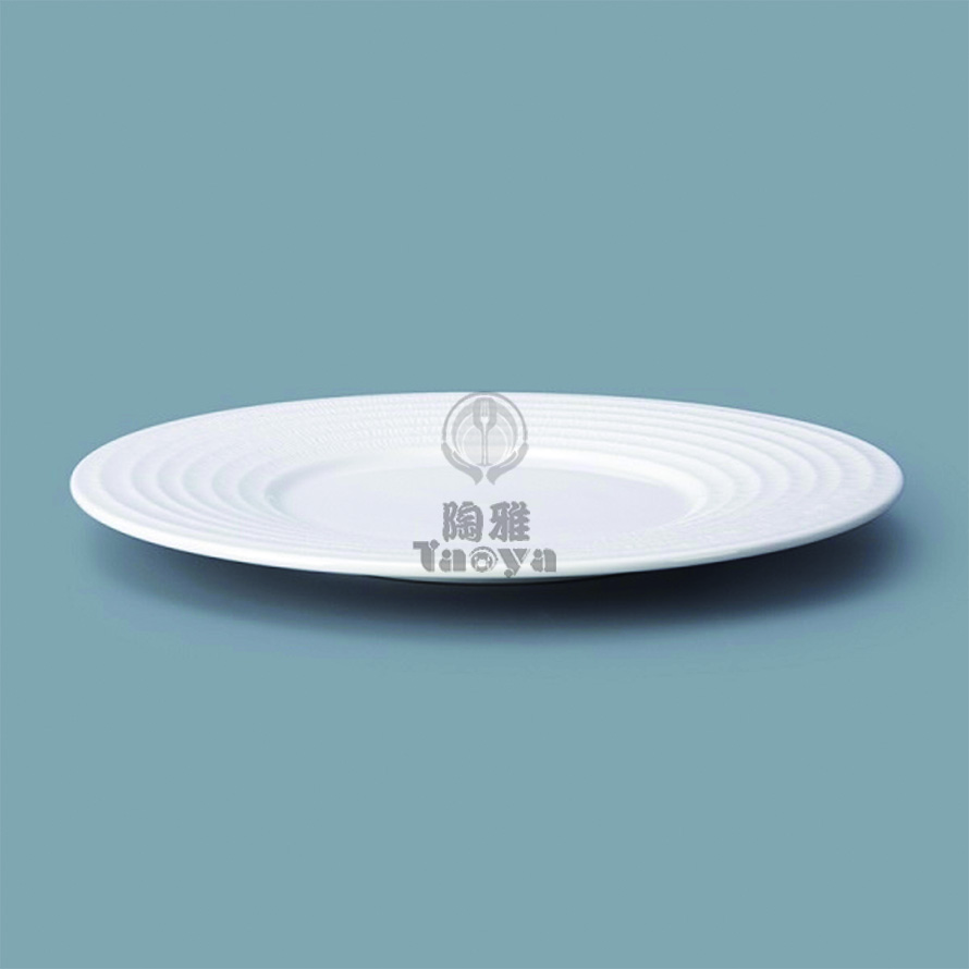 12"麥穗寬邊平盤|L+RB-MSW001-12