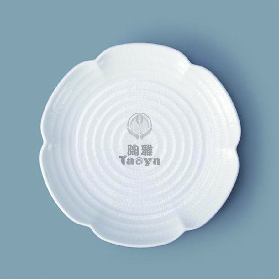 8"麥穗花邊盤|L+RB-MSW009-8