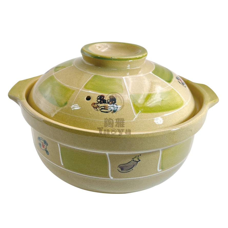 土砂鍋-河豚魚蟹26CM|TJD-100-20+26