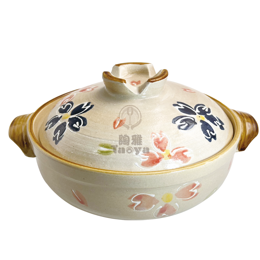 五彩櫻花-9#砂鍋2.2L|BAOY-Y2023-9、S9