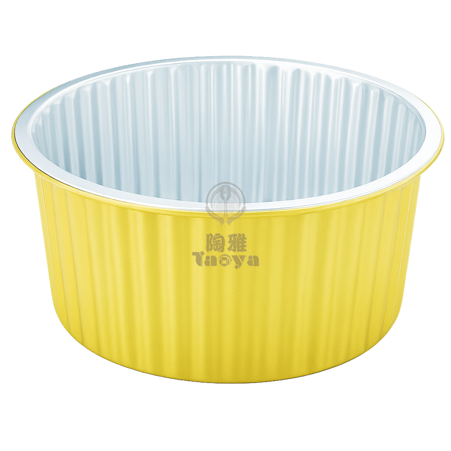 圓型雙色厚鋁盒4000ml+PP蓋|GCL-J4000