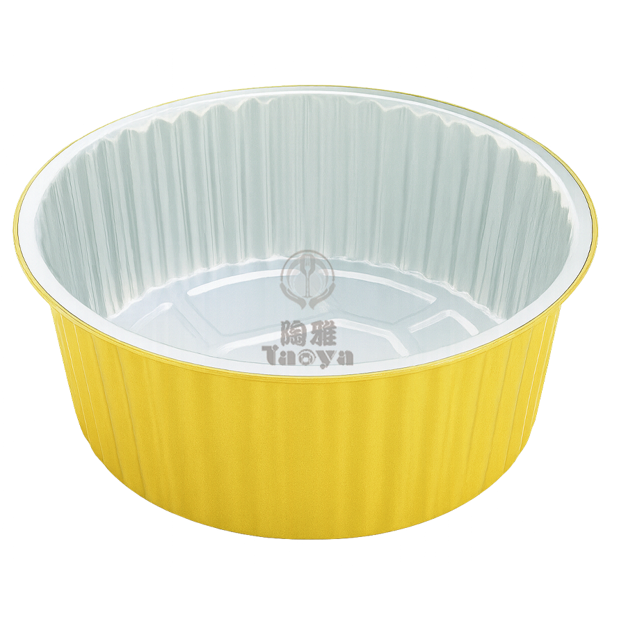 圓型雙色厚鋁盒5000ml+PP蓋|GCL-J5000